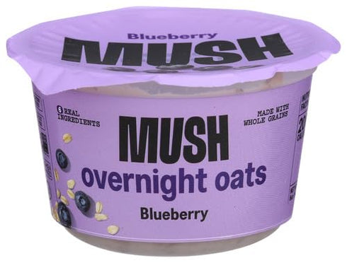 generic 15g 5oz 8 Pack Mush Overnight Oats - Blueberry - Protein, Good Source of Fiber, Non-GMO, Dairy Free, Gluten