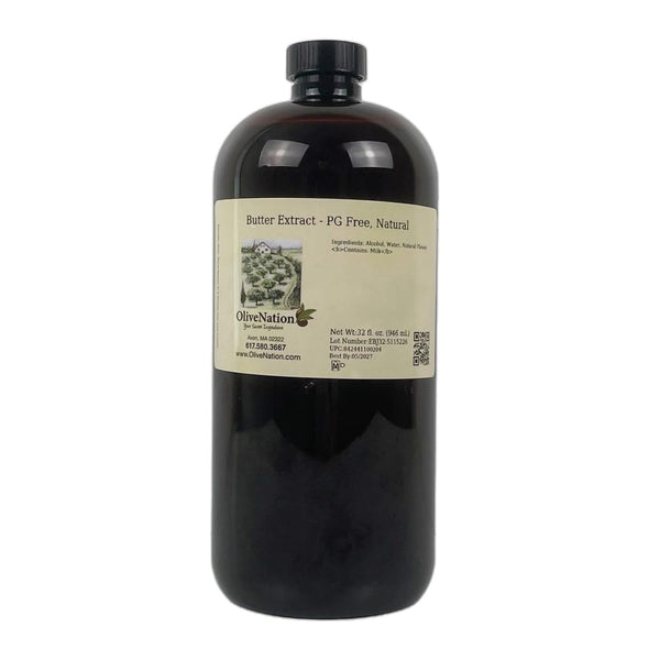 Butter Flavoring Extract, OliveNation Butter Extract - PG Free, Natural, Sugar Free,