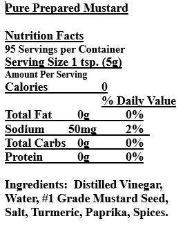 Morehouse 17 Oz Pure Prepared Mustard