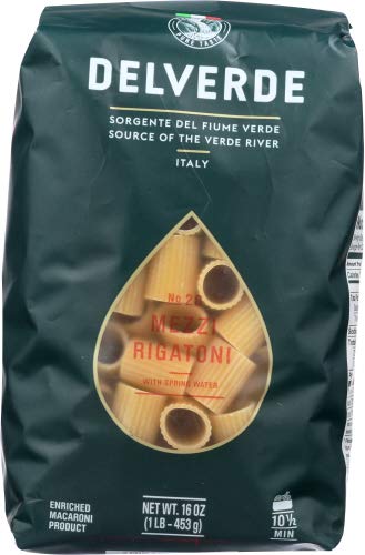 PTLIHU Del Verde Rigatoni Mezzi - 16 oz (Pack of 2)