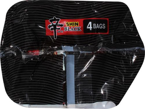 4.58 Oz 4 Packs Nongshim Shin Ramyun BLACK - (Made in USA)