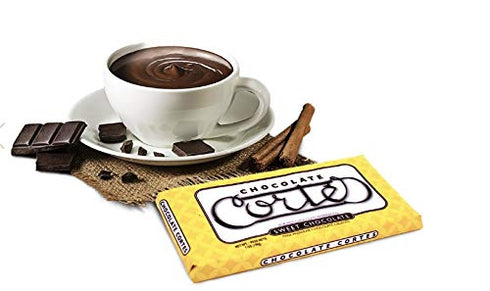 (2 Pack, 7 oz Chocolate Corts Sweet Chocolate for Hot Chocolate Each) Puerto Rican & Dominican Bean-to-Bar Chocolate