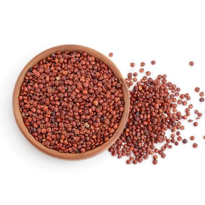 1 NY Spice Shop Red Quinoa Seeds - Pound Whole Chenopodium Seeds - Raw Loose Bulk Quinoa - Nutty Red Seed Ingredient