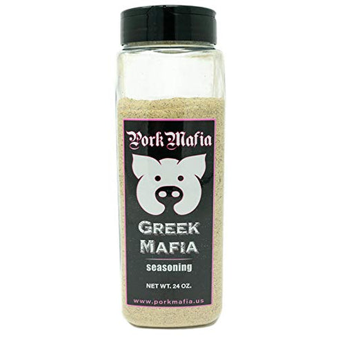 PorkMafia Greek Mafia Seasoning, 24 oz, Greek Style Lamb, Pork, Chicken BBQ Rub