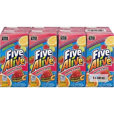 Five Alive (8-Pack) 6.7Oz Berry Citrus Juice Box {Imported from Canada}