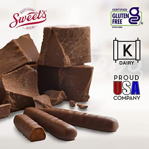 10.5 oz (Pack 2) Sweet Candy Company Milk Chocolate Orange Sticks - Gourmet Chocolate Covered Sticks, Chocolate Fruit