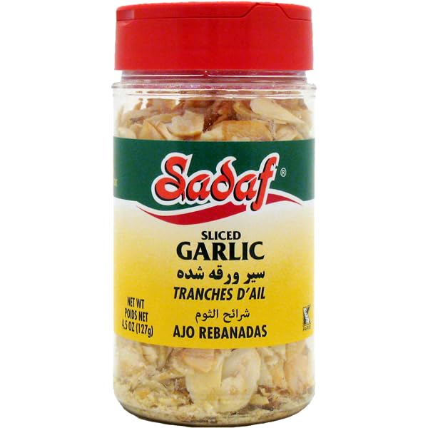 Sadaf Dried Garlic Sliced - Garlic for Cooking & Food Seasoning -