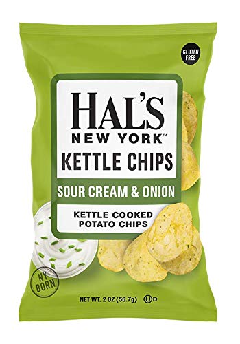 Hal's New York Pack, 6 2 Oz (Pack 24) Kettle Cooked Potato Chips, Variety Flavors