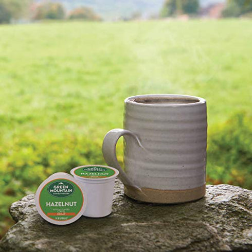 48 Count (Pack 1) Green Mountain Coffee Roasters Hazelnut Decaf, Single-Serve Keurig K-Cup Pods, Flavored Light Roast