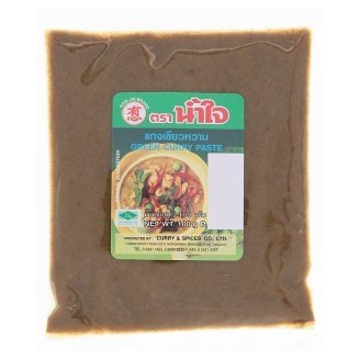 Namjai Nam Jai, Thai, Green curry paste 100 g. From Thailand, Free shipping
