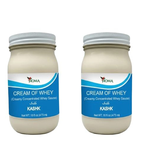 Homa Cream of Whey Kashk, Creamy Concentrated Whey Sauce, Persian Authentic, All-Natural