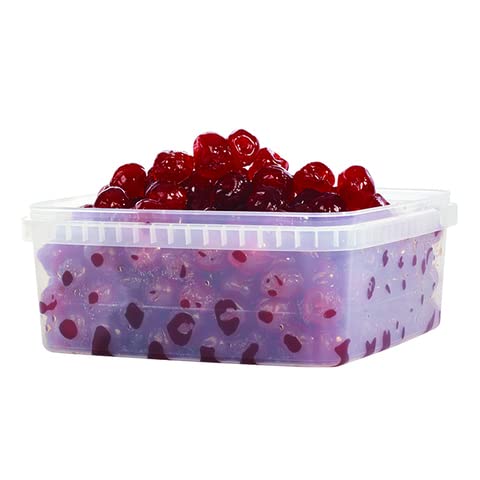Amifruit Candied Whole Red Bigarreaux Cherries 2.2 lb. Ready To Eat Bigarreaux Cherries