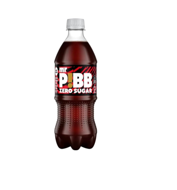 Pibb Zero Sugar Soda 20oz Bottles (Pack of 16, Total of 320 FL