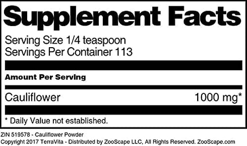 Terravita (4 oz, 519578) Cauliflower Powder ZIN: