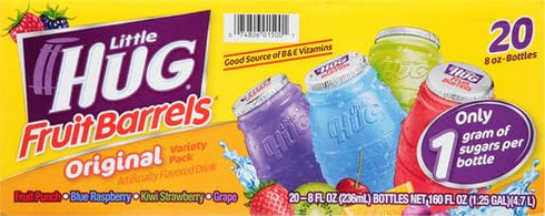 Little Hug 4 Pack 8 oz Flavor Team Fruit Drink