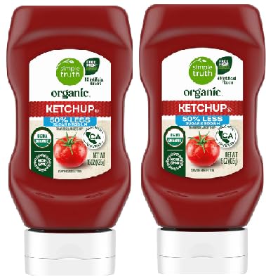 Generic Organic Tomato Ketchup 50% less Sugar & Sodium (2 Bottles, 15 oz.