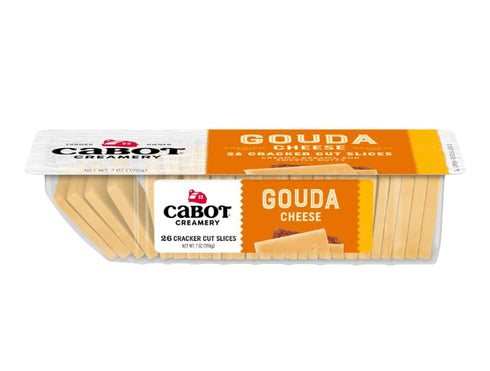 7oz 3 packs Cabot Cracker Cut Slices Cheese Seriously Sharp, Gouda, Pepper Jack - x