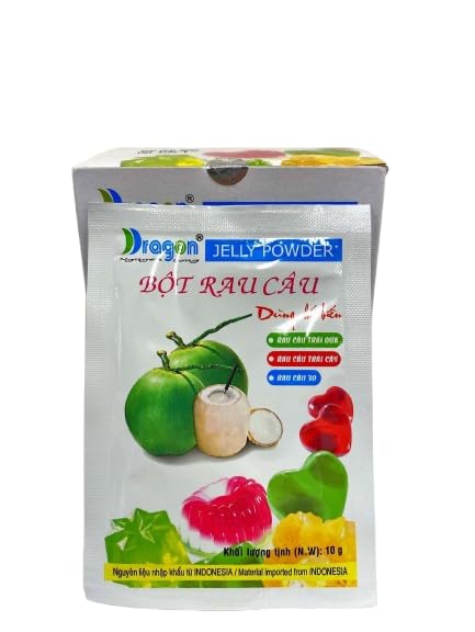 Generic Dragon Coconut Jelly Powder -Bot Rau Cau- 12 packs x 0.35oz