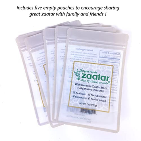 (2.2 LB/ 1 Zaatar Bulk & Share Size by Tyme Foods KG) - Genuine Zaatar Seasoning - Mixed Fresh in USA