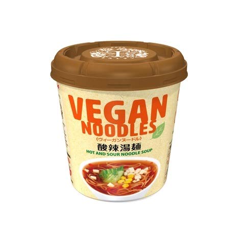 Generic Pack 12) Yamadai New Touch VEGAN NOODLES Ramen and hakoco Original Fork (Hot and Sour Noodles