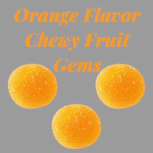 '-1lbs Individually Wrapped Fruit Gem Soft Candy Only Orange Flavor