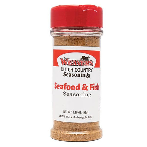 Weavers Dutch Country Seasonings LLC Weavers Dutch Country Seasonings Seafood & Fish Seasoning, 3.25 oz Premium Spice