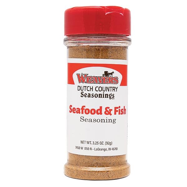 Weavers Dutch Country Seasonings LLC Weavers Dutch Country Seasonings Seafood & Fish Seasoning, 3.25 oz Premium Spice