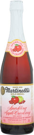 Martinelli's Gold Medal Sparkling 100% Juice, Apple Cranberry, 25.4 Fl Oz (2Pack)