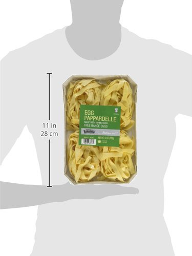 10 Oz (Pack 1) Compagnia Sanremo San Remo Italian Egg Pappardelle Pasta - Non-Gmo, Free Range Egg Traditional