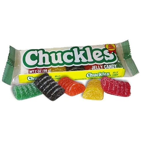 Pack 3 2 oz. Chuckles Bar - of - Assorted Fruit Flavored Jelly Candies - Full Size - Sugar Candy