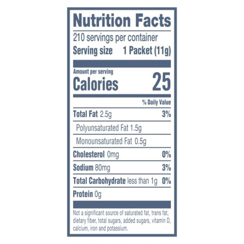 HELLMANN'S Packets 100% 0.38 oz, Pack 210 Light Mayonnaise Stick Easy Open, Condiment for Sandwiches, Salads, Mayo Made