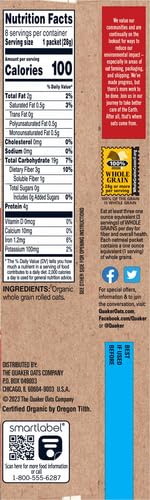 7.9 Oz (Packaging Quaker Instant Oatmeal, Organic Regular, May Vary)