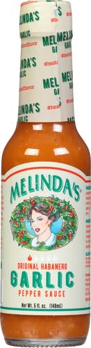 5 Oz Melindas Garlic Habanero Hot Sauce