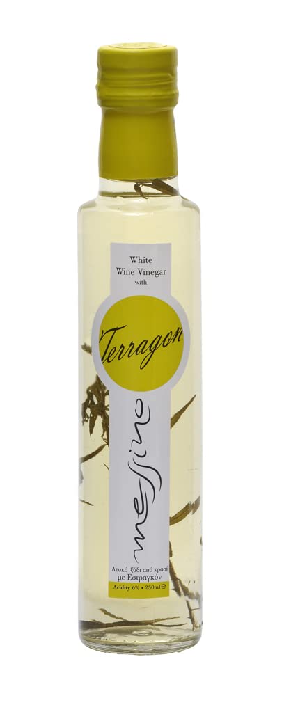 Messino White Wine Vinegar imported from Greece, 250 ml (Tarragon)