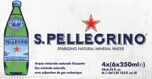 S.Pellegrino 24Pk, 8.45 San Pellegrino Sparkling Mineral Water FZ