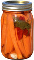Arndts Fudgery DBA The Amish-Buggy Pickled Vegetables - Two jars (Pickled Carrot Sticks)