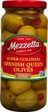 10 Mezzetta Spanich Queen Olives, Super Colossal Pimento Stuffed, Ounce
