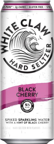 White Claw Seltzer Works 19.2 Black Cherry Hard Seltzer Sgl Can, FZ