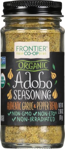 Frontier Herb Adobo Seasoning Blend, Non Irradiated, 2.86 Ounces, Pack Of 12