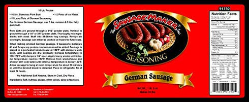 1 lb. 8 oz. The Sausage Maker - German Sausage Seasoning