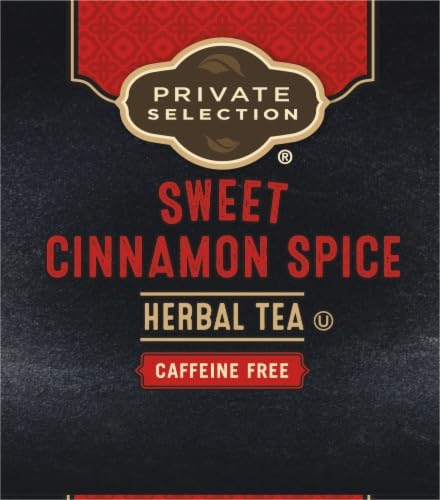 Generic 20 (Pack 4) Herbal Tea Private Selection Sweet Cinnamon Spice Caffeine Free bags