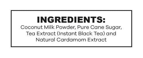 10 Count, QuikTea Instant Vegan Cardamom Chai Tea Latte Warm and soothing Cardamom Flavor, low Caffeine, no artificial