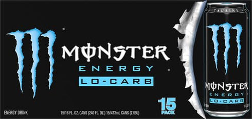 16 Pack 15 Monster Energy, Lo-Carb Monster, Low Carb Energy Drink, Ounce |