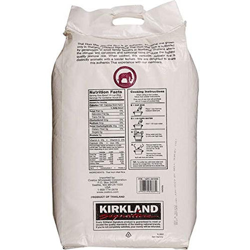 KIRKLAND 25 lb Signature Expect More Thai Hom Mali Jasmine Rice