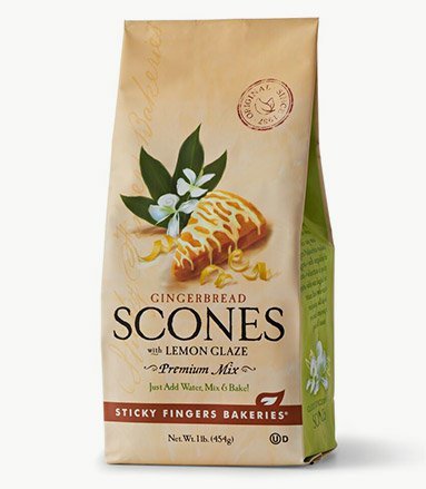 Sticky Fingers Mix Scone Gngrbrd Lmn Glz