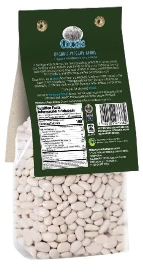 Arosis 12oz, Asoris Greek Organic Medium Beans Rich in Fibers, Good Source of Proteins, Grown in Greece