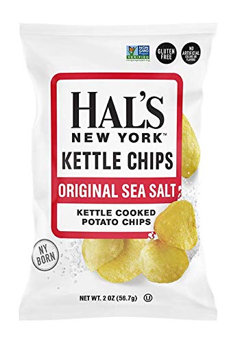 Hal's New York Pack, 6 2 Oz (Pack 24) Kettle Cooked Potato Chips, Variety Flavors