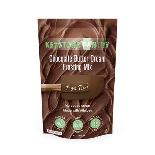 Keystone Pantry Sugar-Free Butter Cream Frosting Mix 7.9 oz Bag 6-Pack Sugar