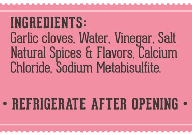 Lara's Gourmet Passions (16 oz) Lara's Pickled Garlic Cloves in Jar fl - Crunchy and Mild Flavor - Long Shelf Life