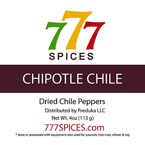 4oz Chipotle Meco Dried Whole Chile Seco Peppers, Chili Pods for Authentic Mexican Food
